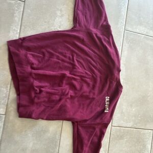 Hollister Burgundy Crew Neck Sweater